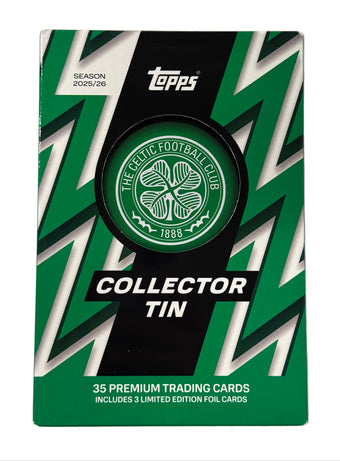 compare product 2025/26 Topps Celtic FC Soccer Collector Tin