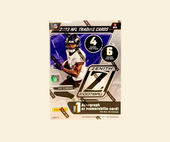 compare product 2023 Panini Zenith Football Blaster Box