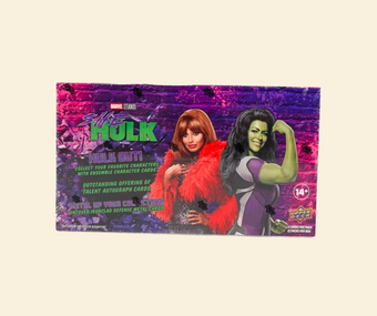 compare product 2024 Upper Deck Marvel Studios She-Hulk Trading Cards Hobby Box