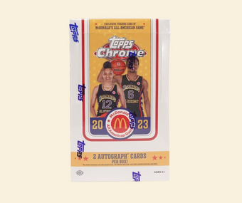 compare product 2023 Topps McDonald's All American Chrome Basketball Hobby Box