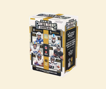 compare product 2023 Panini Contenders Football Blaster Box (Blue)