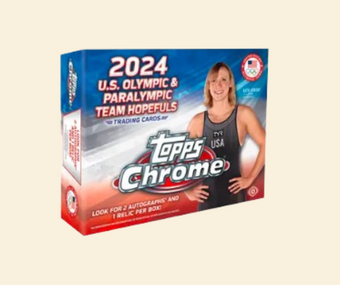 compare product 2024 Topps Chrome U.S Olympic & Paralympic Hopefuls Hobby Box