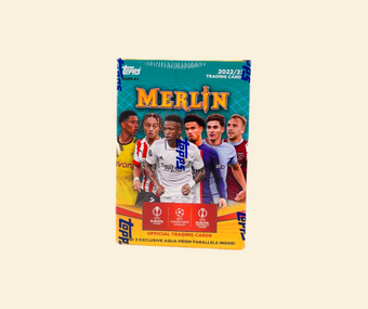 compare product 2022-23 Topps Merlin UEFA Soccer Blaster Box