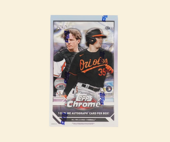 compare product 2023 Topps Chrome Baseball Hobby Box