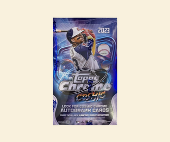 compare product 2023 Topps Cosmic Chrome Baseball Hobby Box
