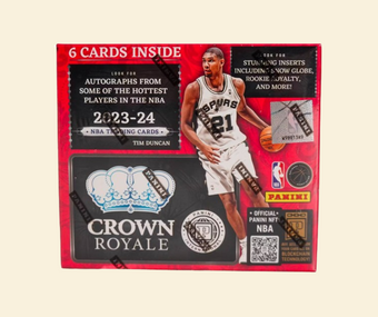 compare product 2023-24 Panini Crown Royale Basketball International Hobby Box