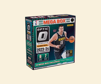 compare product 2023-24 Panini Donruss Optic Basketball Mega Box (Hyper Pink Prizms)