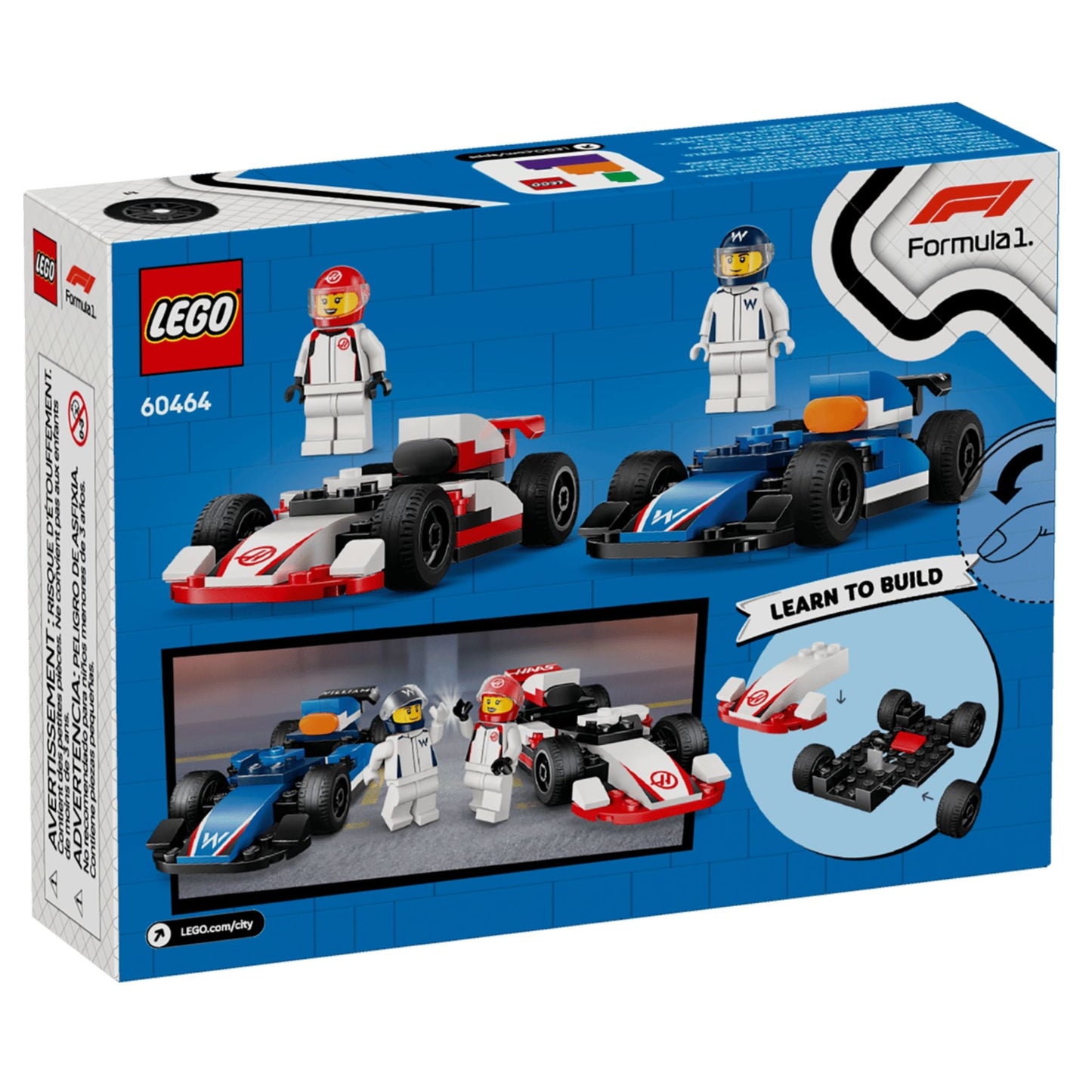 LEGO City Formula 1 F1 Williams Racing & Haas F1 Race Cars