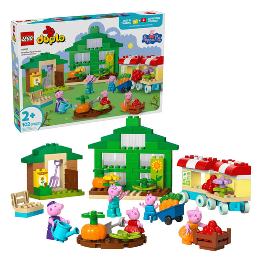 LEGO DUPLO Peppa Pig Grandpa Pig's Garden and Greenhouse