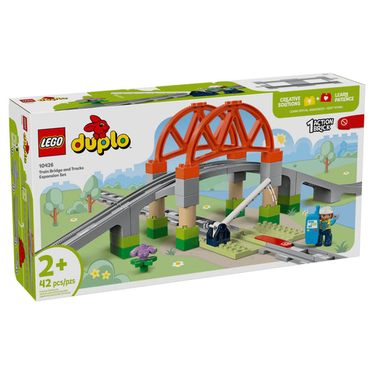 LEGO DUPLO Town Train Bridge and Tracks Expansion Set