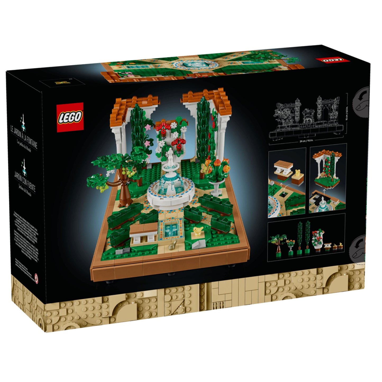 LEGO Icons Fountain Garden