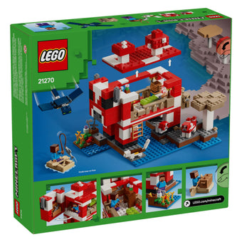 compare product LEGO Minecraft The Mooshroom House