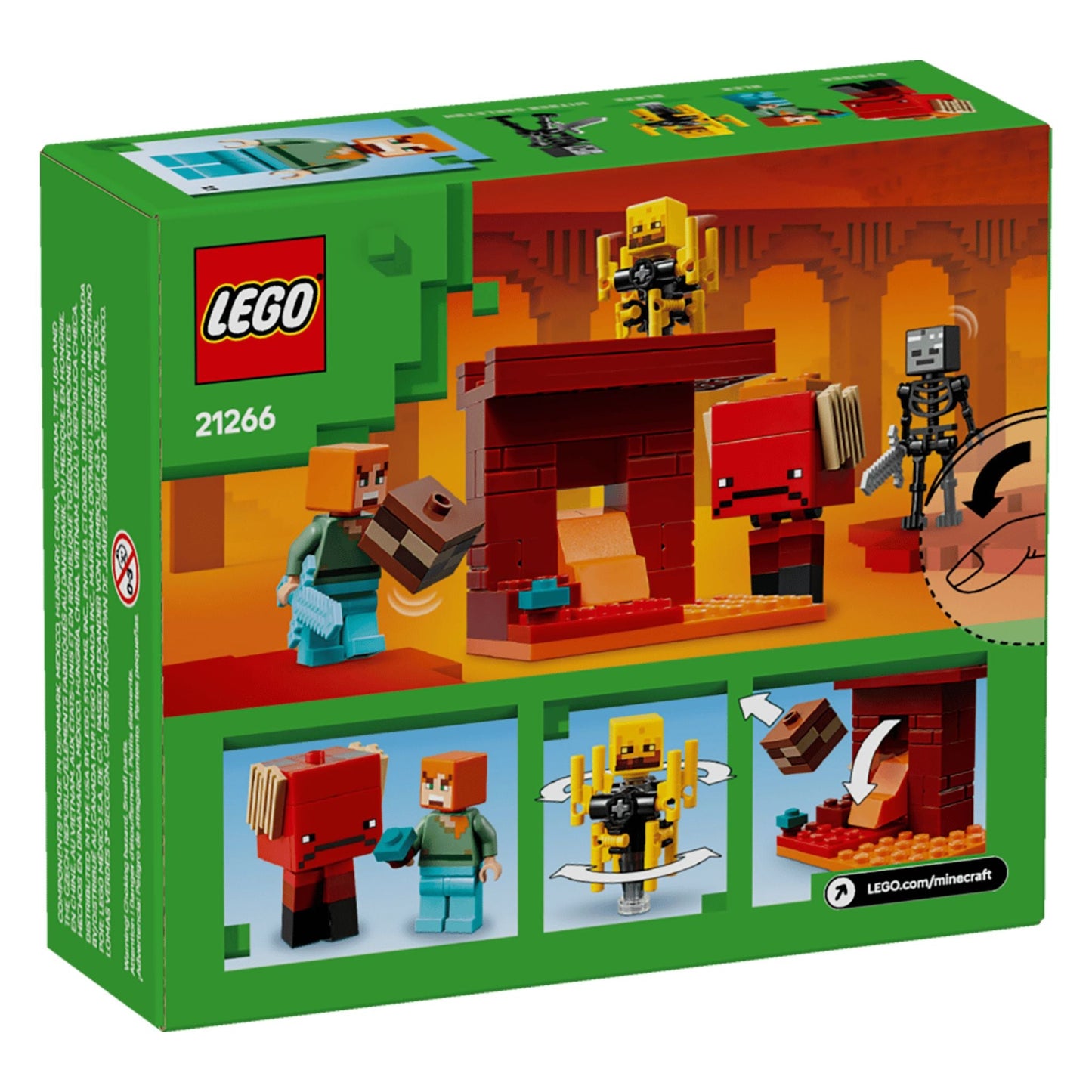 LEGO Minecraft The Nether Lava Battle