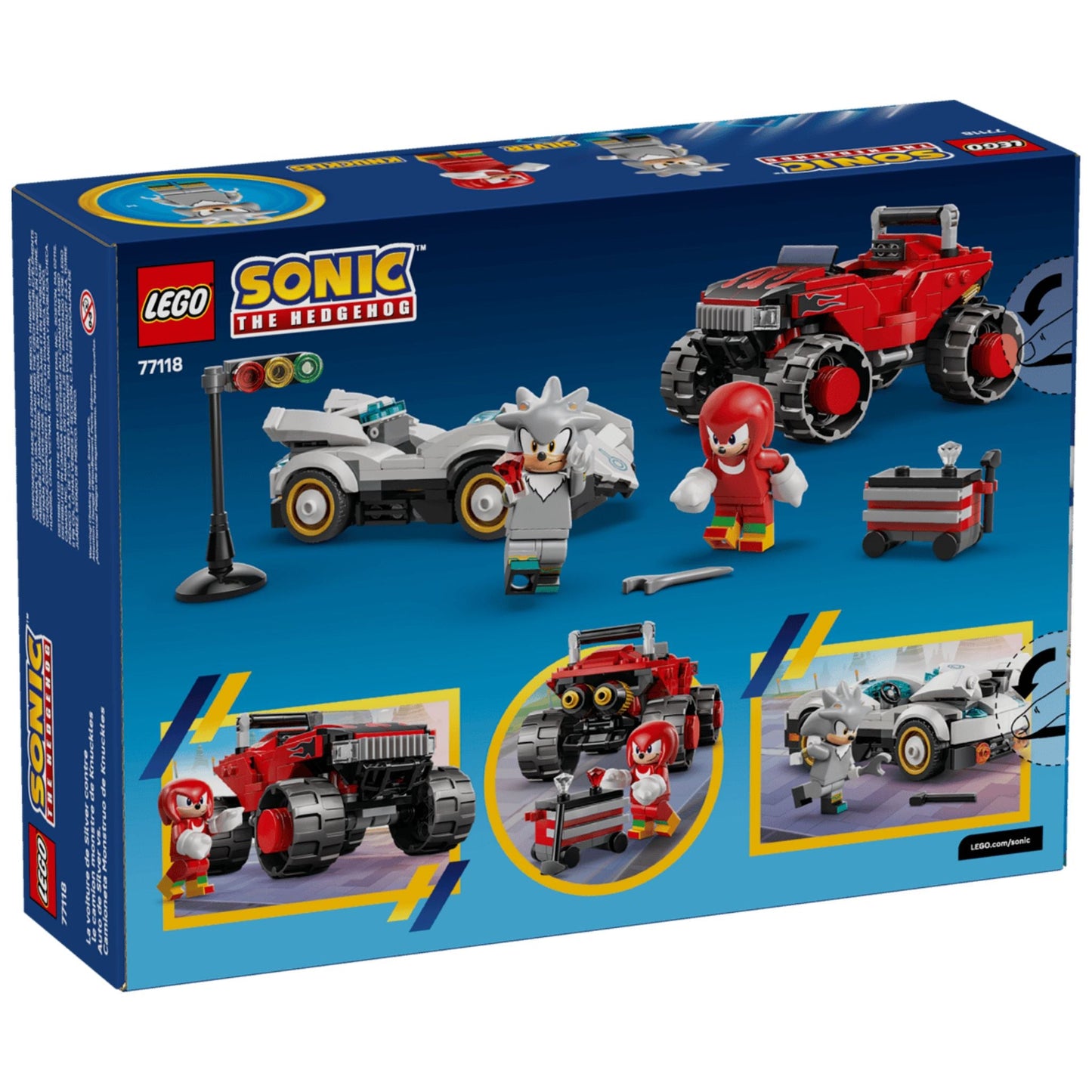 LEGO Sonic Silver's Car vs. Knuckles' Monster Truck