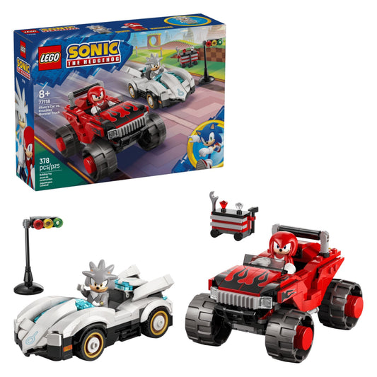 LEGO Sonic Silver's Car vs. Knuckles' Monster Truck