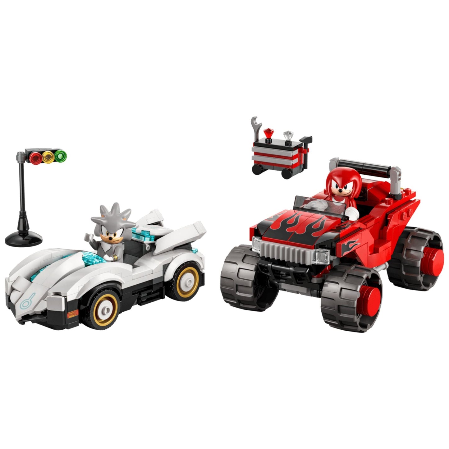 LEGO Sonic Silver's Car vs. Knuckles' Monster Truck