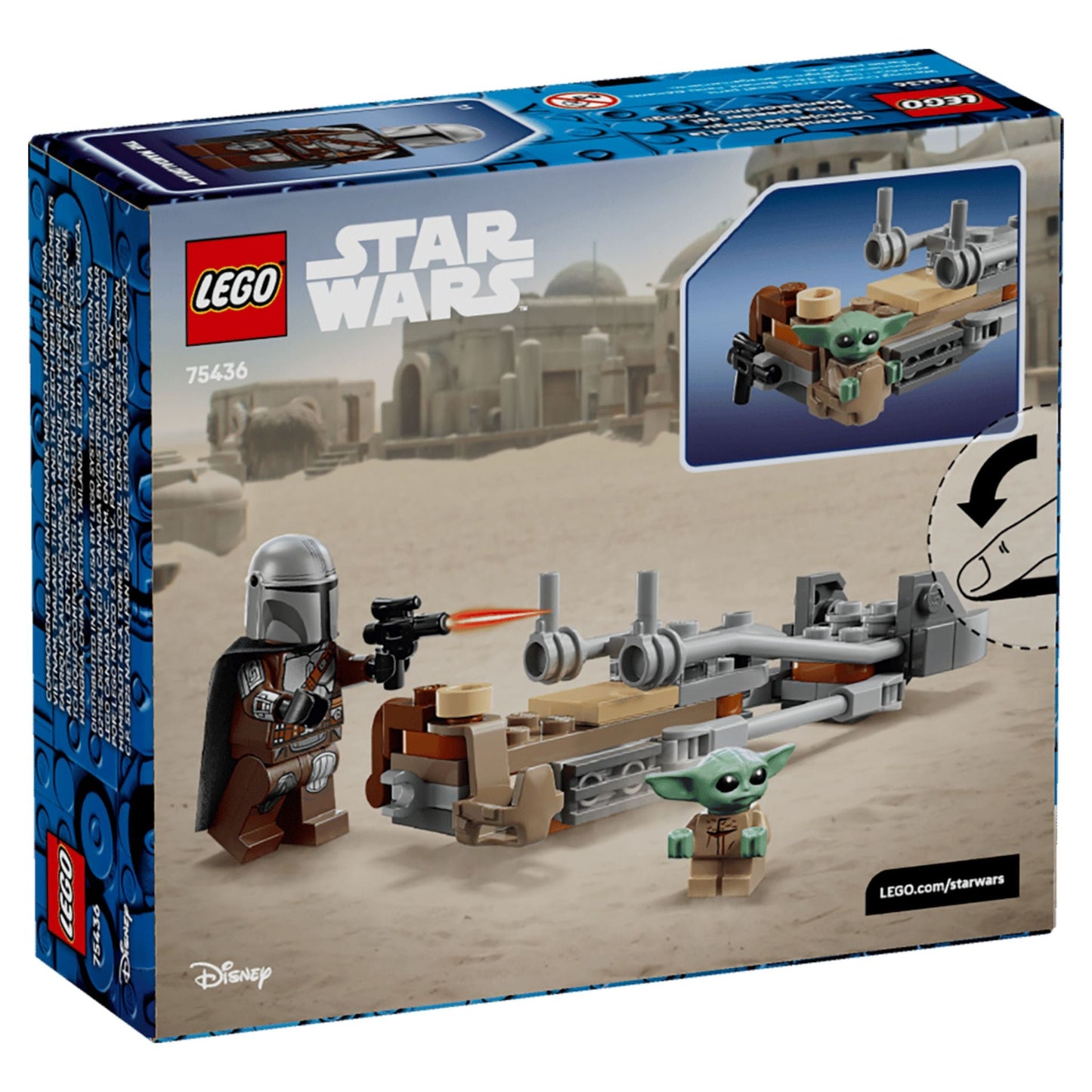 LEGO Star Wars The Mandalorian & Grogu's Speeder Bike