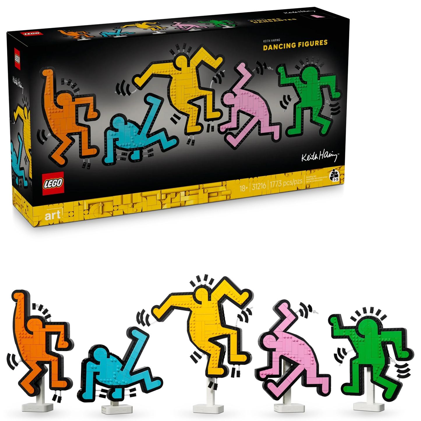 LEGO ART Keith Haring  Dancing Figures