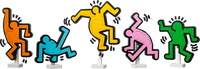 LEGO ART Keith Haring  Dancing Figures