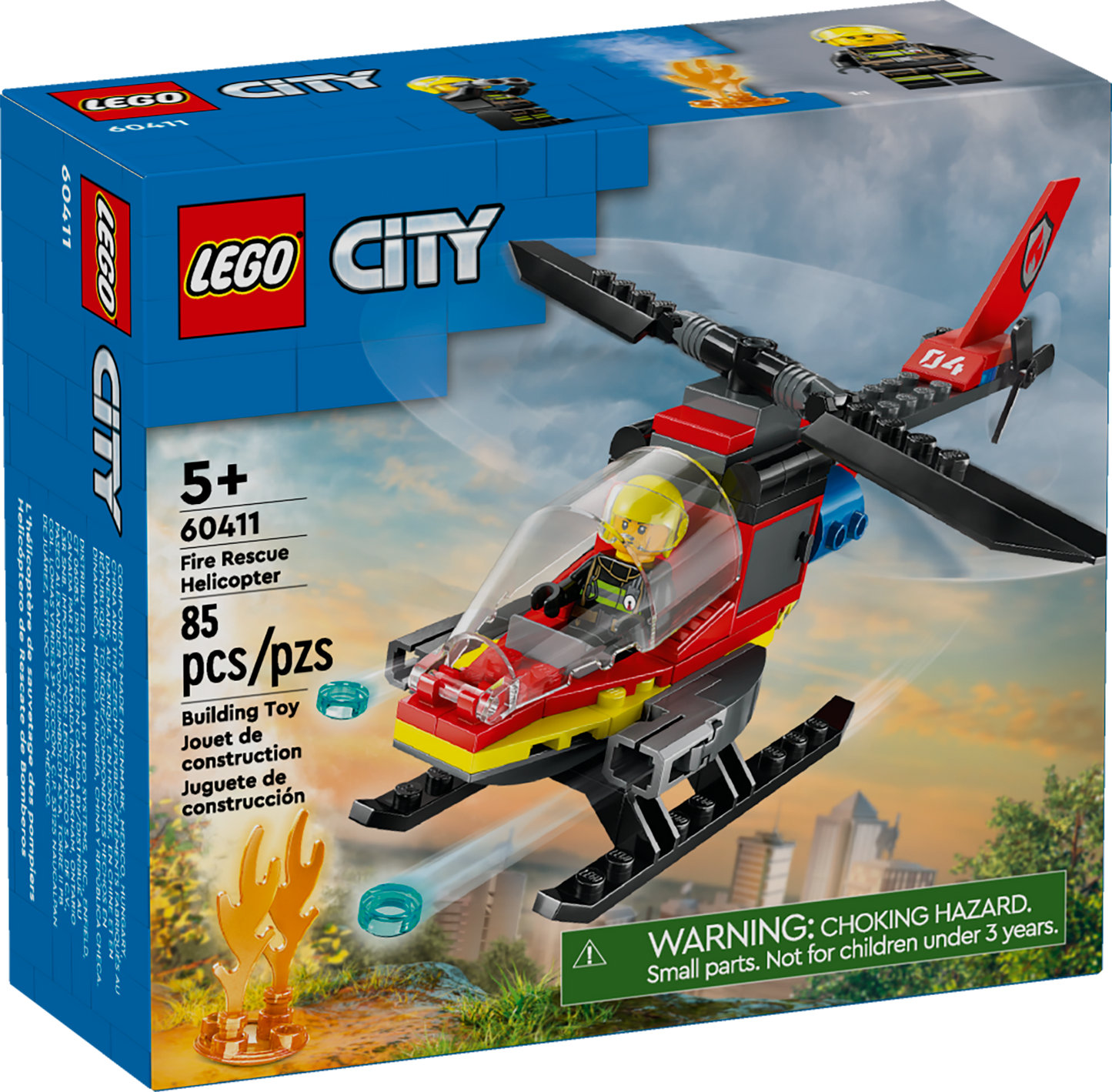 LEGO City Fire Fire Rescue Helicopter