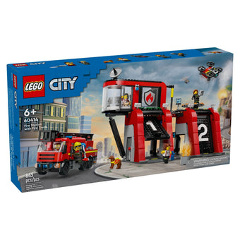 compare product LEGO City Fire Fire Station with Fire Truck