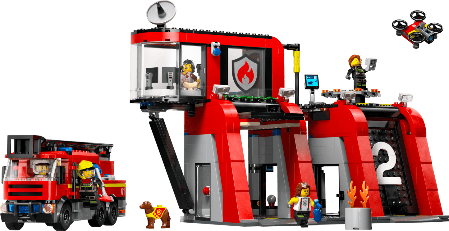 LEGO City Fire Fire Station with Fire Truck