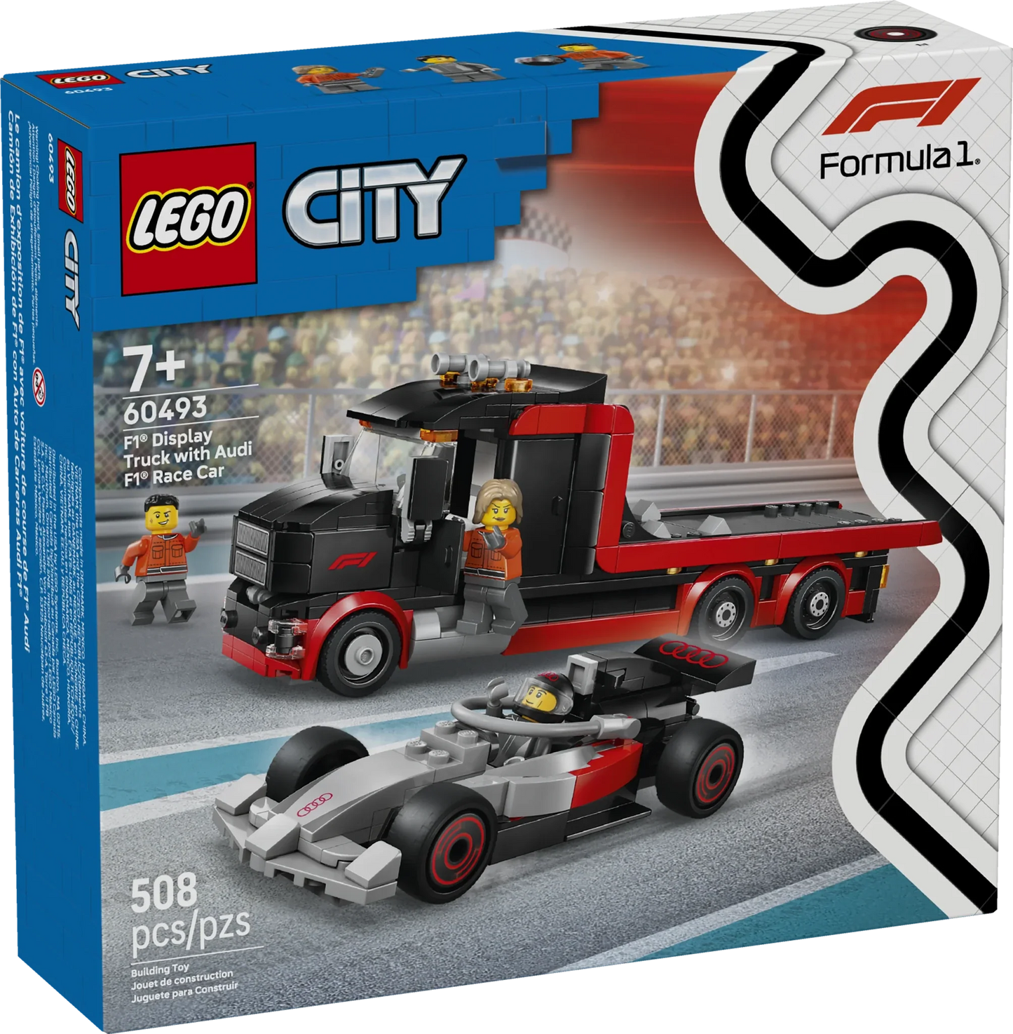 LEGO City Formula 1 F1 Display Truck with Audi F1 Race Car