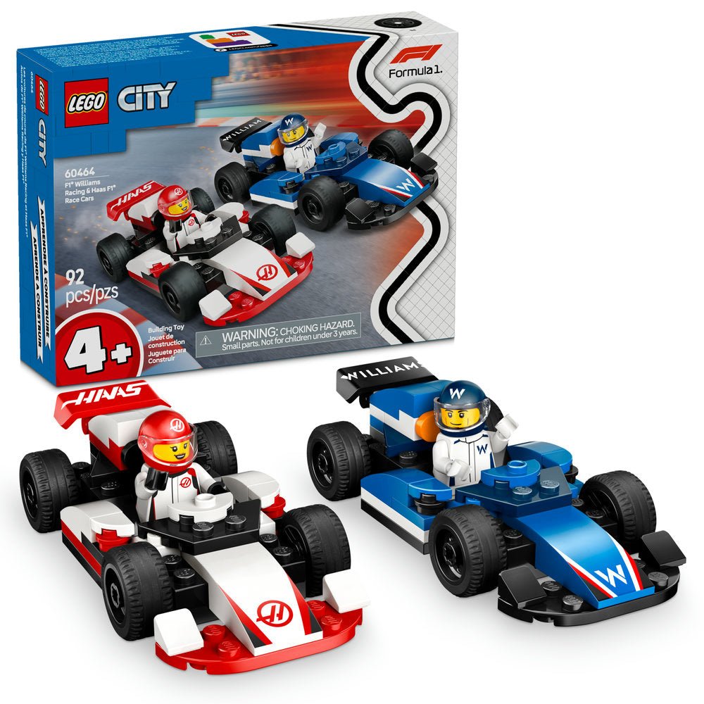 LEGO City Formula 1 F1 Williams Racing & Haas F1 Race Cars
