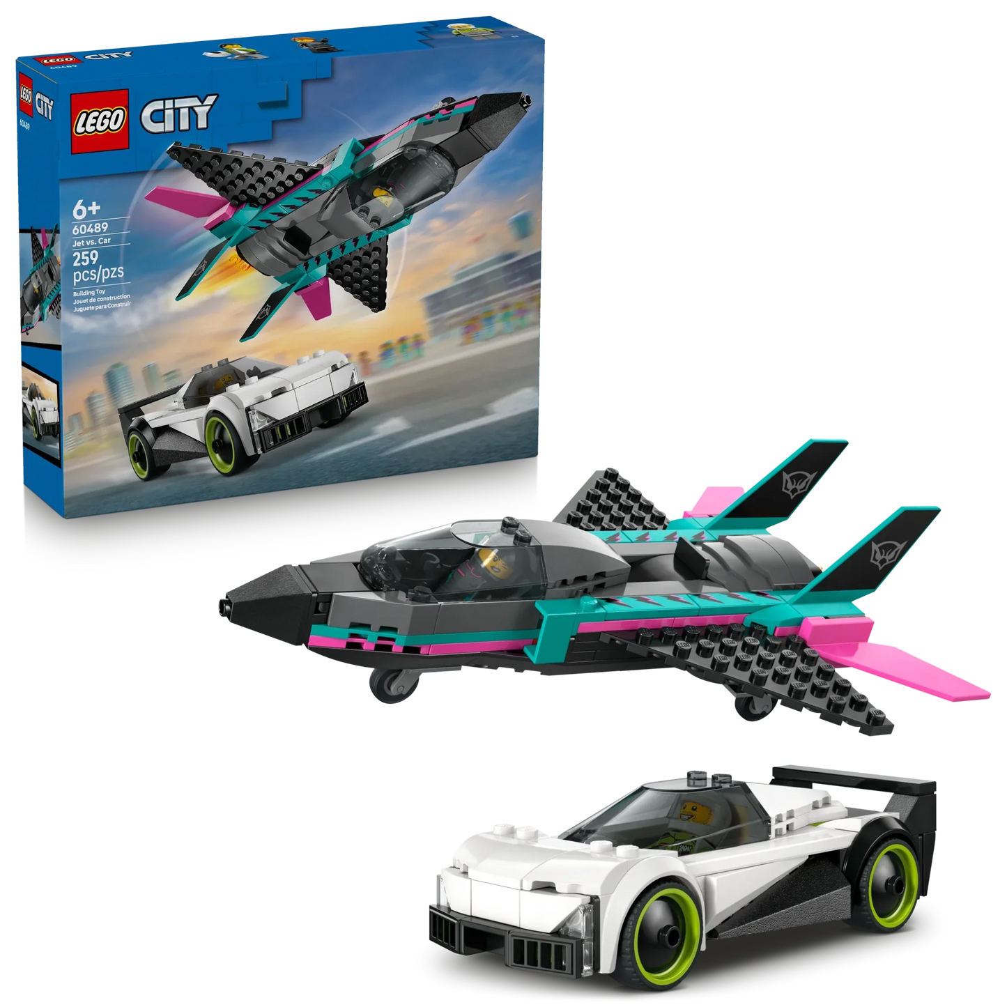LEGO City Great Vehicles Jet vs. Car