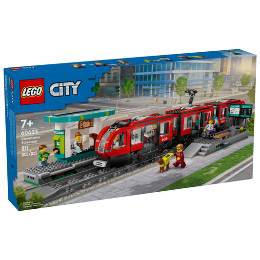 LEGO City Trains Downtown Streetcar and Station