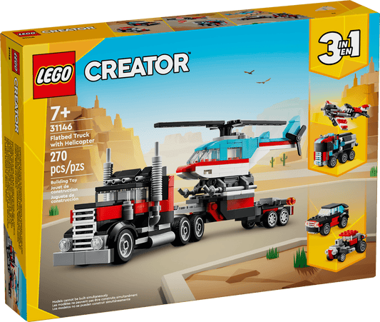 LEGO Creator Flatbed Truck with Helicopter