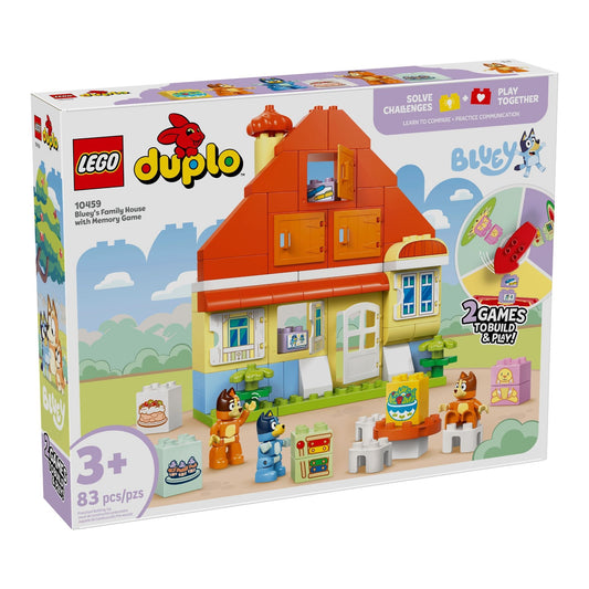 LEGO DUPLO Bluey Bluey's Family House with Memory Game