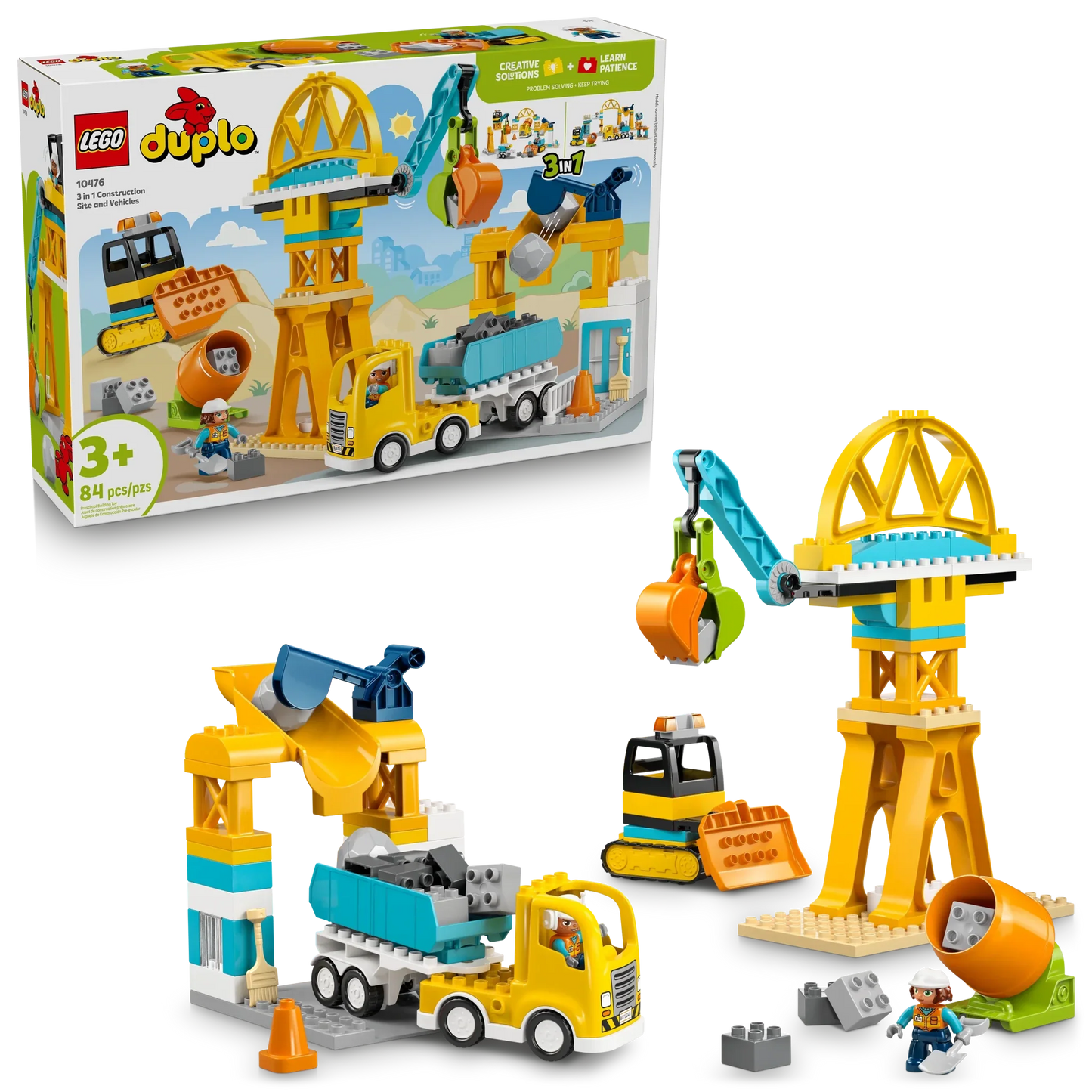 LEGO DUPLO Town 3 in 1 Construction Site and Vehicles