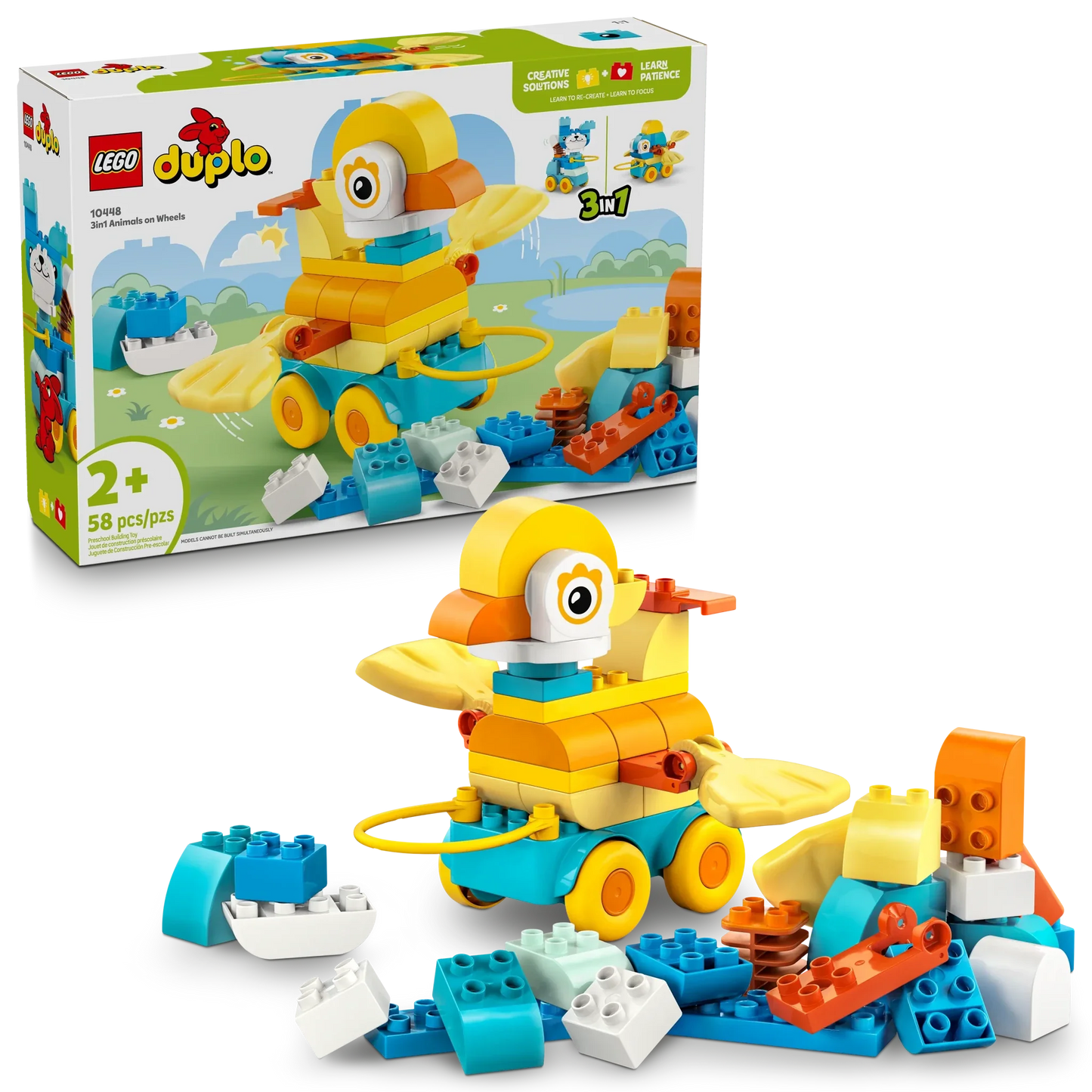 LEGO DUPLO Town 3 in 1 Animals on Wheels