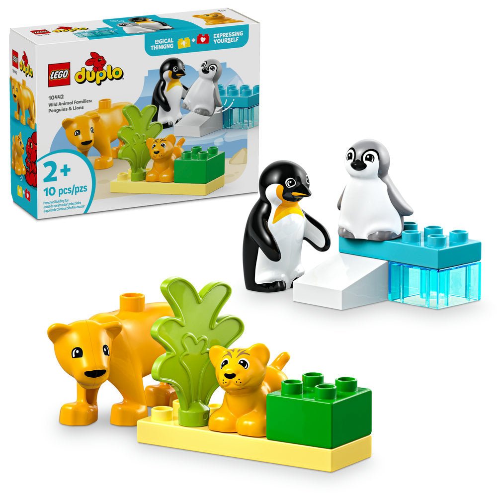 LEGO DUPLO Town Wild Animal Families: Penguins & Lions
