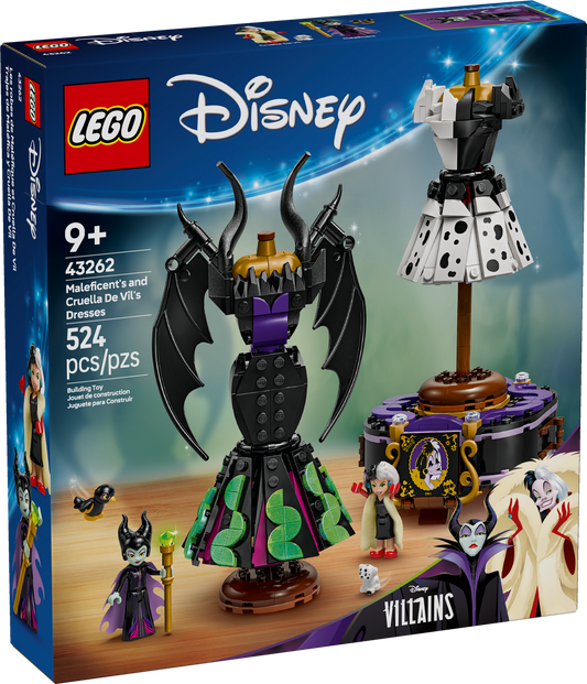 LEGO Disney Classic Maleficent's and Cruella De Vil's Dresses