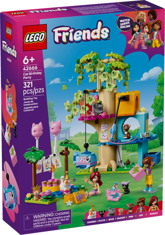 compare product LEGO Friends Cat Birthday Party & Tree House