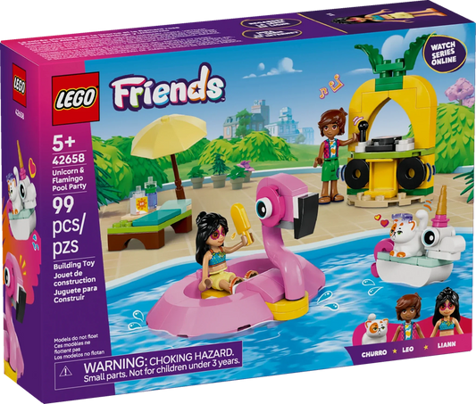 LEGO Friends Unicorn & Flamingo Pool Party
