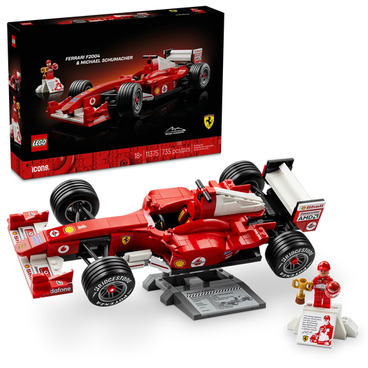 LEGO Icons Ferrari F2004 & Michael Schumacher