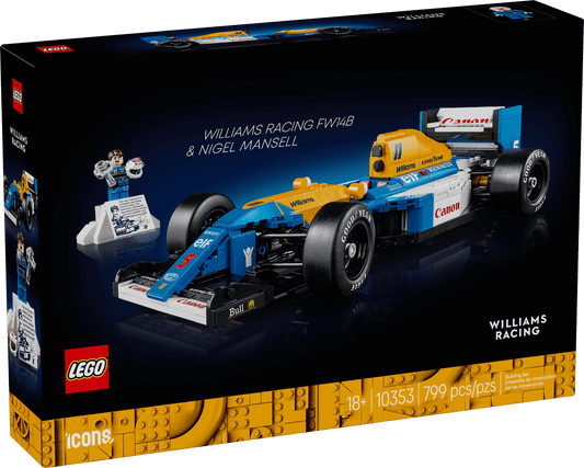 LEGO Icons Williams Racing FW14B & Nigel Mansell