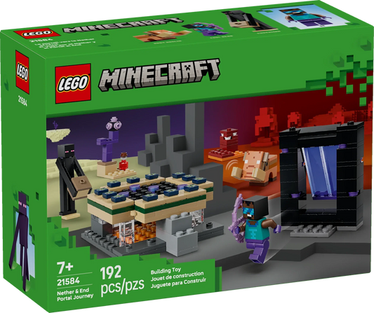 LEGO Minecraft Nether & End Portal Journey