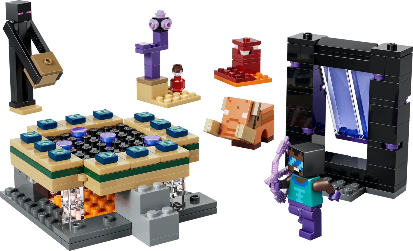 LEGO Minecraft Nether & End Portal Journey