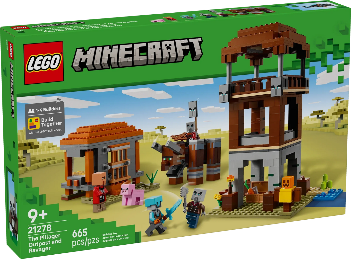 LEGO Minecraft The Pillager Outpost and Ravager