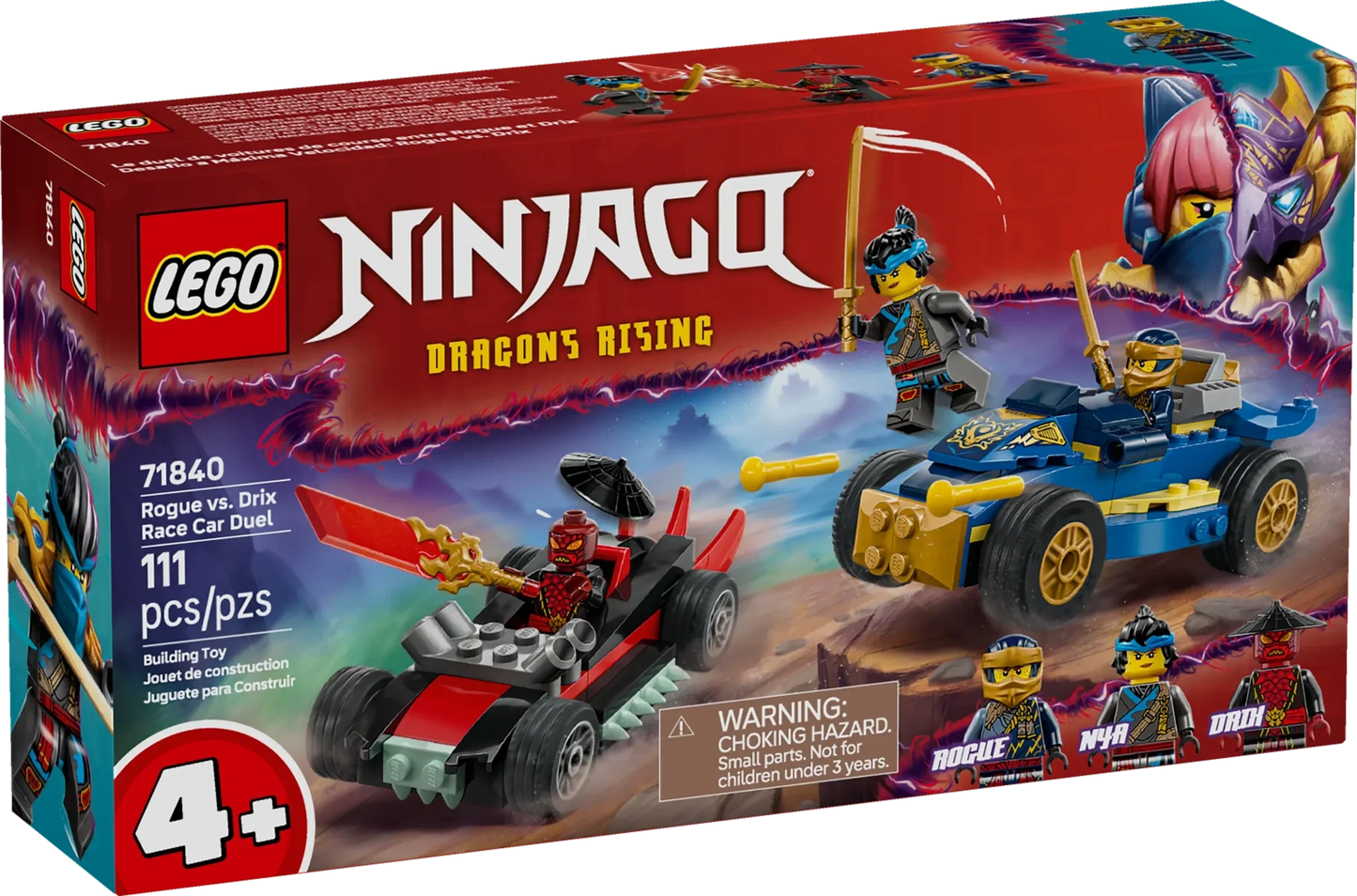 LEGO Ninjago Rogue vs. Drix Race Car Duel