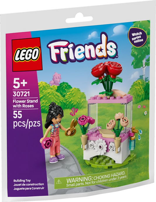 LEGO Recruitment Bags Flower Stand with Roses