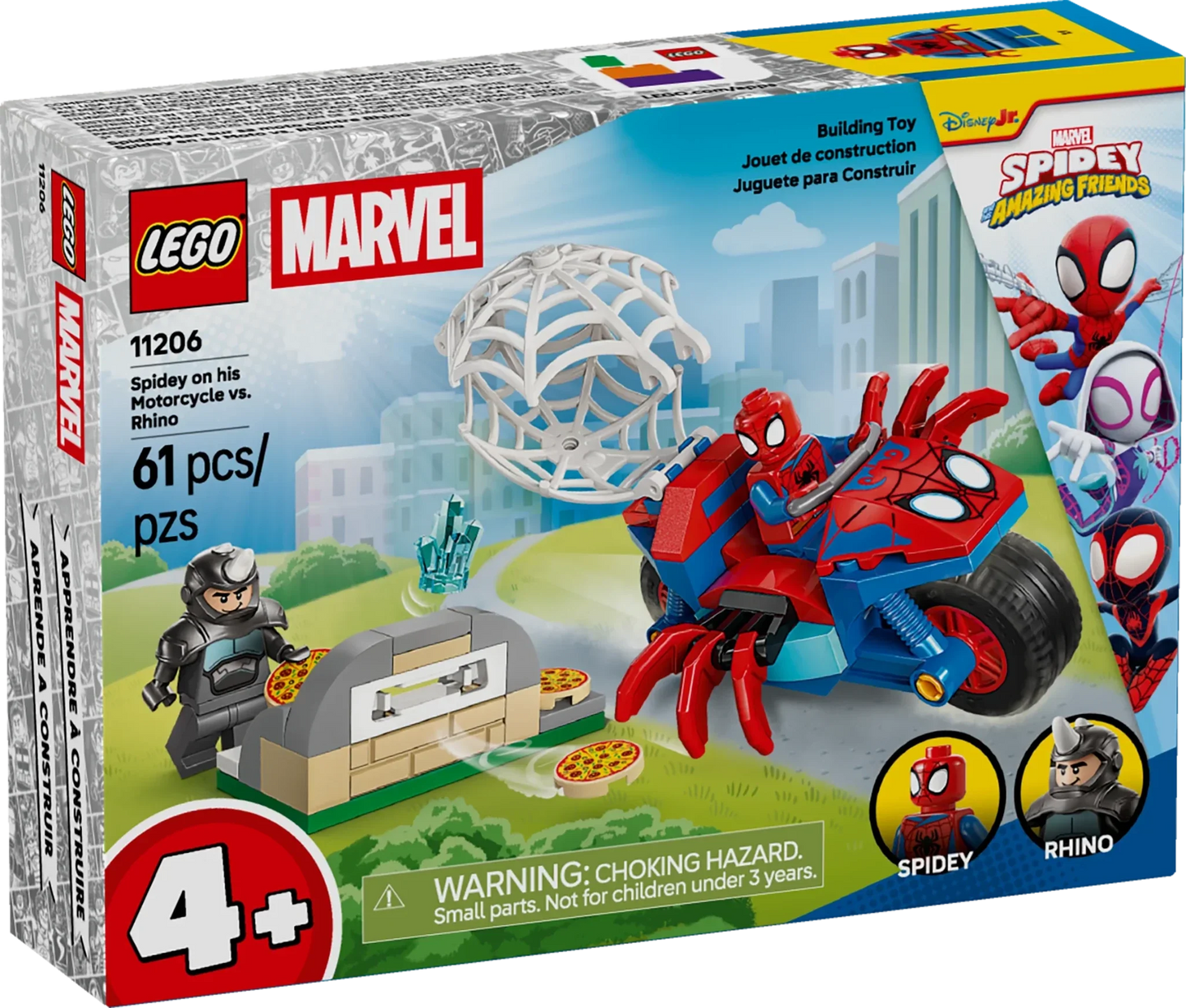 LEGO Spidey Spidey on his Motorcycle vs. Rhino
