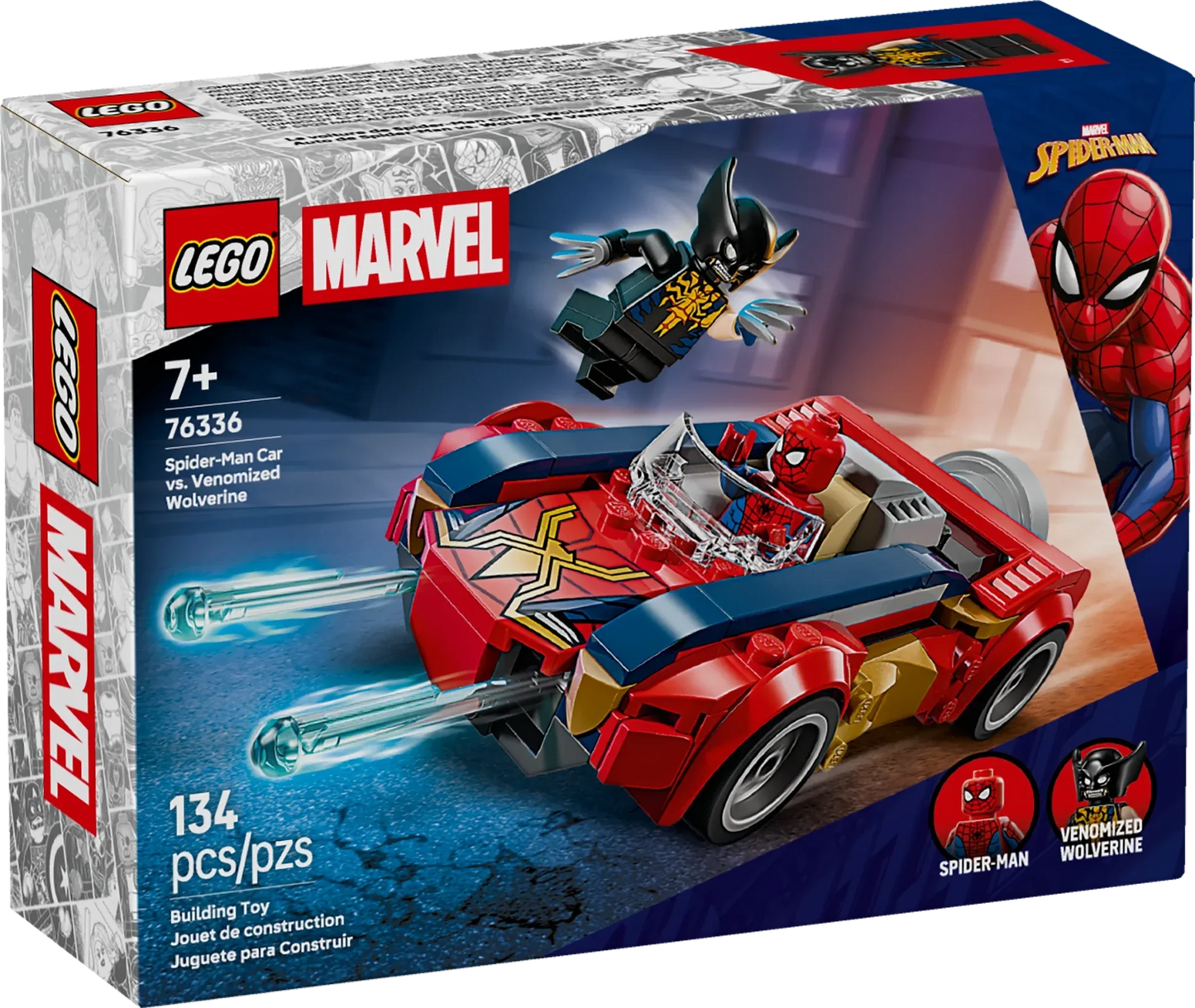 LEGO Super Heroes Marvel Spider-Man Car vs. Venomized Wolverine