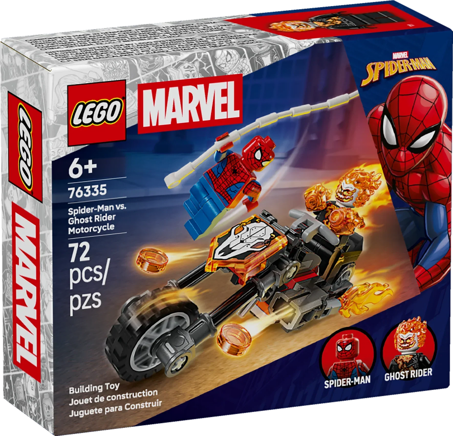 LEGO Super Heroes Marvel Spider-Man vs. Ghost Rider Motorcycle