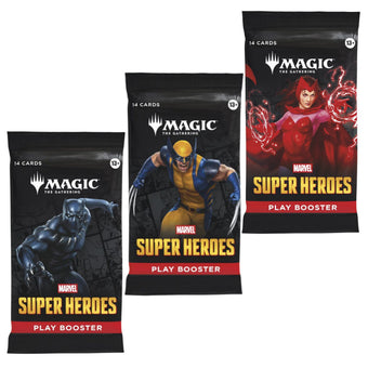 compare product Magic The Gathering Universes Beyond Marvel Super Heroes Play Booster Pack