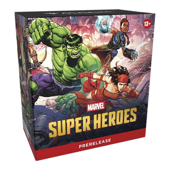 compare product Magic The Gathering Universes Beyond Marvel Super Heroes Prerelease Pack